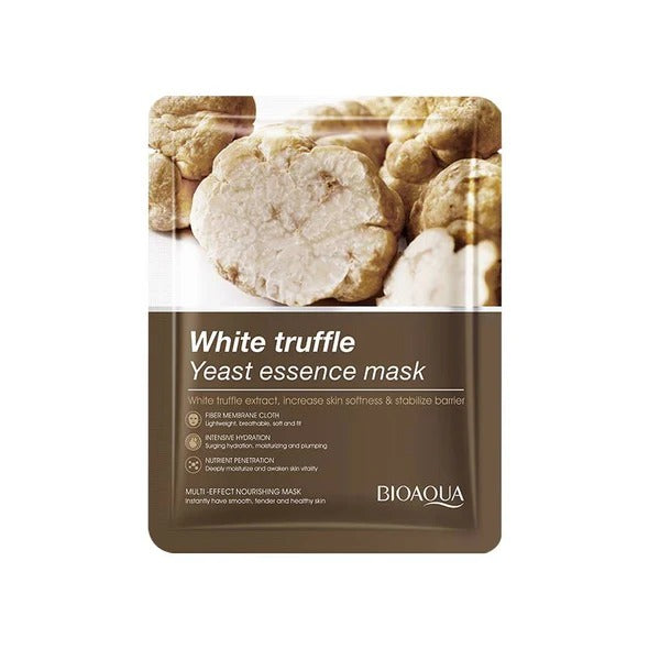 BIOAQUA White Truffle Facial Sheet Mask – Hydrating, Moisturizing & Anti-Aging Face Mask for Glowing, Bright, Nourished Skin