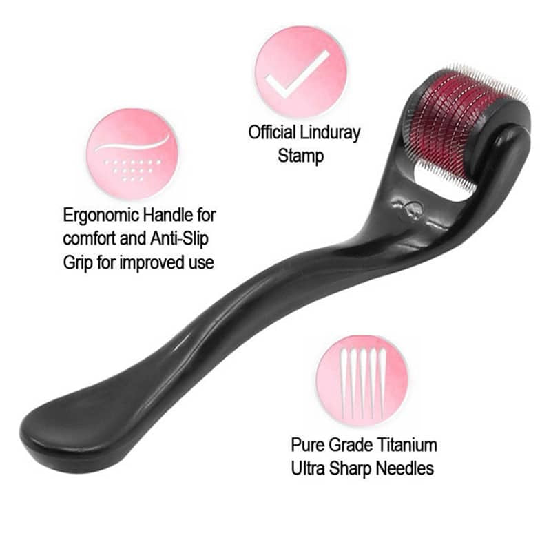 Dermaroller For Face & Hair – Microneedle Roller For Skin Rejuvenation, Beard Growth & Hair Regrowth