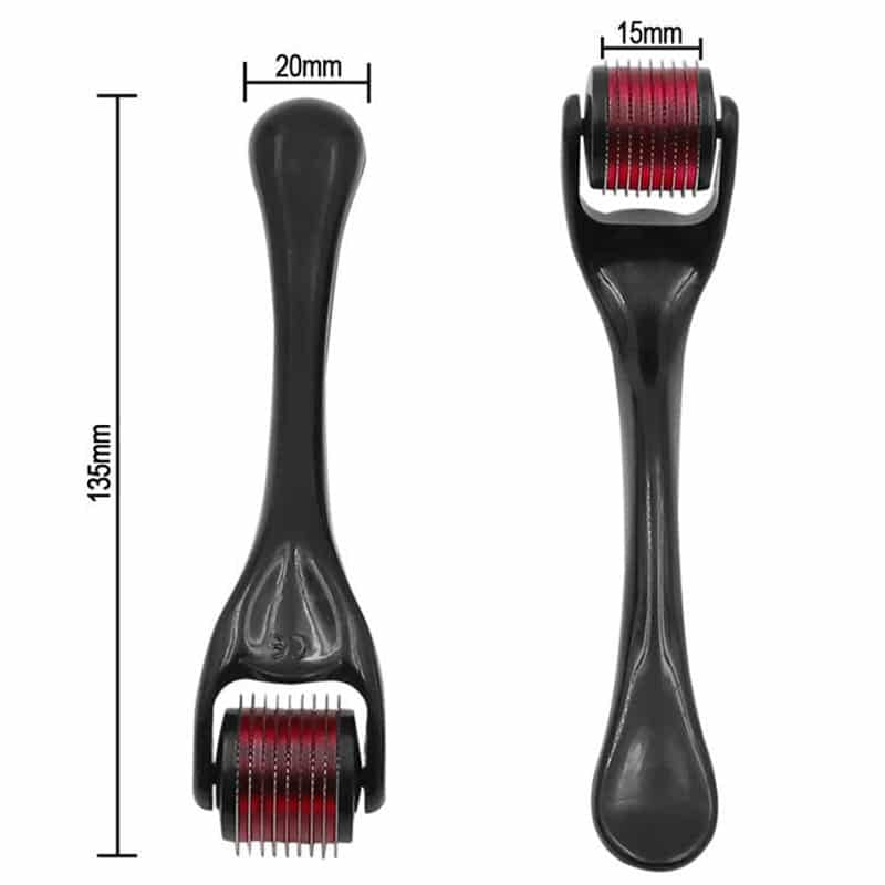 Dermaroller For Face & Hair – Microneedle Roller For Skin Rejuvenation, Beard Growth & Hair Regrowth