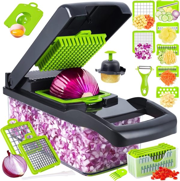 Vegetable Slicer 16 In 1 Multifunctional Cutter Shredders Slicer.
