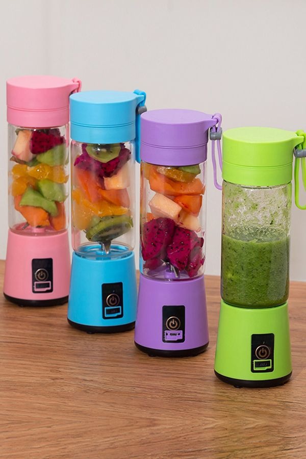 Mini Juicer Blender –Rechargeable Portable 6 Blades, 380ml Outdoor Juicing Cup