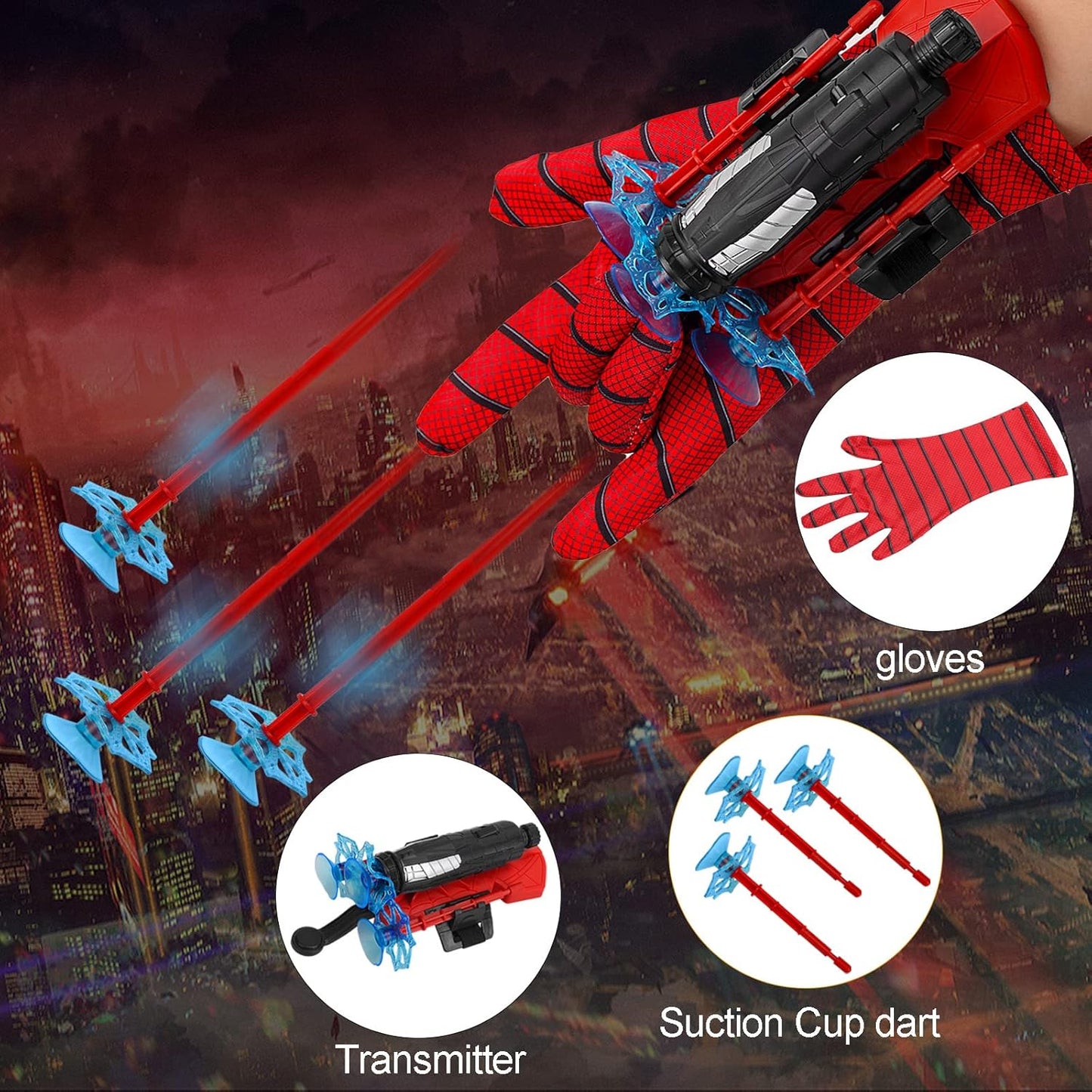 Spider-Man Wrist Web Shooter Set for Kids – Action-Packed Transmitter Toy,  Superhero Roleplay Gadget