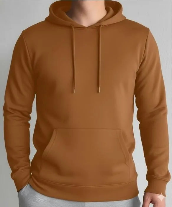 1 Pc Men's Fleece Plain Hoodie
