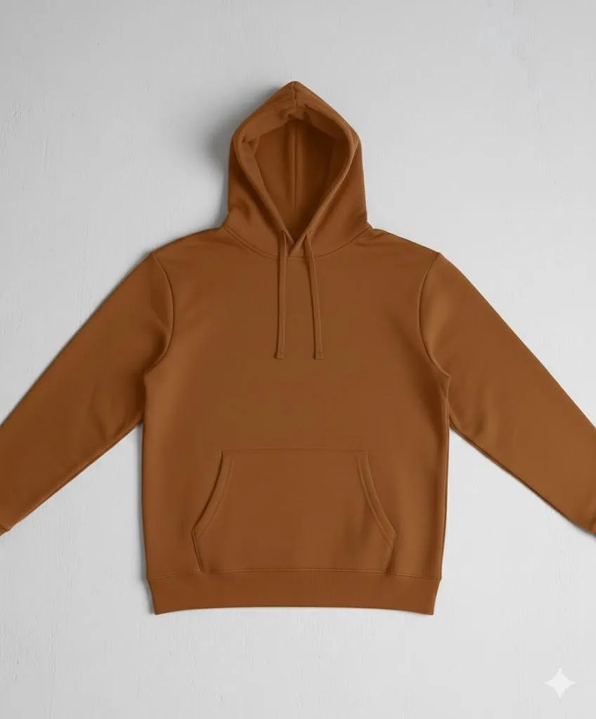 1 Pc Men's Fleece Plain Hoodie