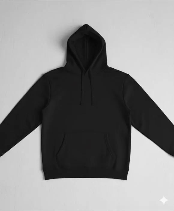 1 Pc Men's Fleece Plain Hoodie