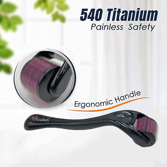 Dermaroller For Face & Hair – Microneedle Roller For Skin Rejuvenation, Beard Growth & Hair Regrowth