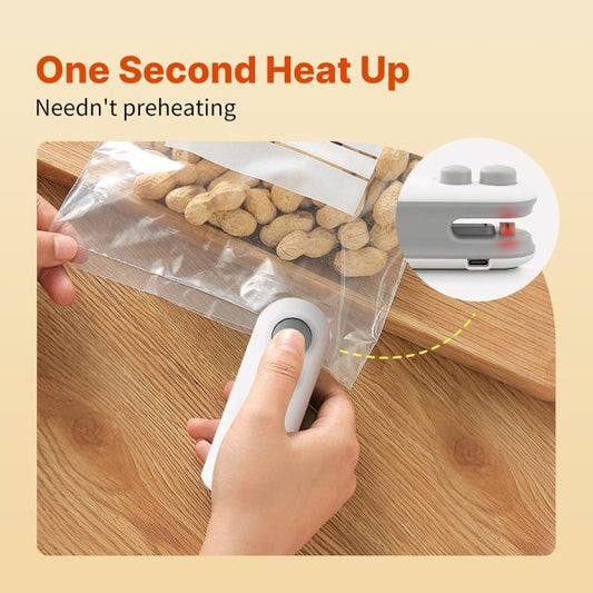 Mini Heat Sealing Machine 2 In 1 Cutting And Sealer Usb Rechargeable