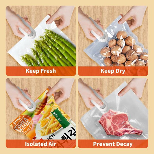 Mini Heat Sealing Machine 2 In 1 Cutting And Sealer Usb Rechargeable