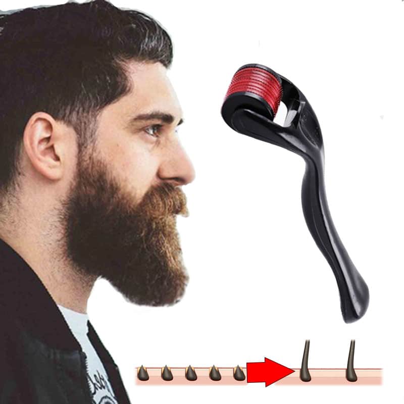 Dermaroller For Face & Hair – Microneedle Roller For Skin Rejuvenation, Beard Growth & Hair Regrowth