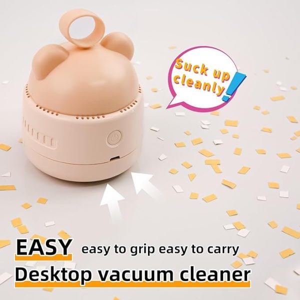 Mini Desktop Vacuum Cleaner – USB Rechargeable Dust Remover for Keyboards