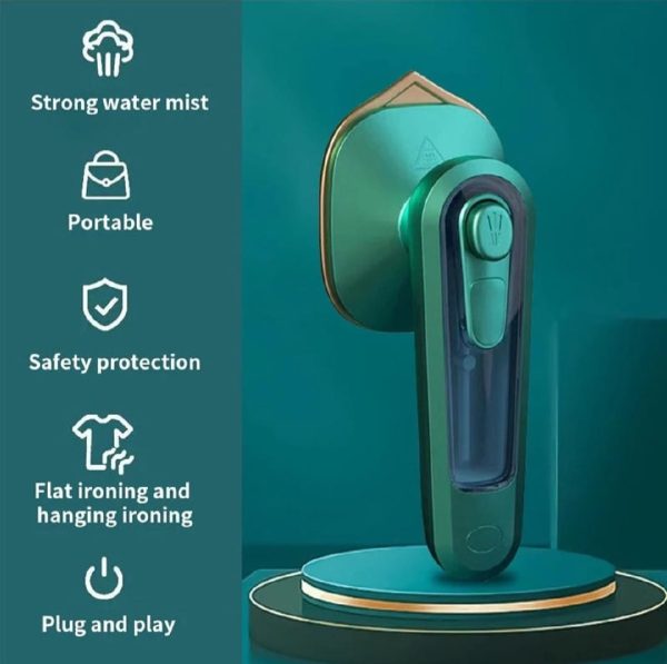 Mini Electric Steam Iron – Handheld Garment Steamer For Clothes & Travel-friendly