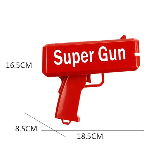 Money Gun Paper Spary Machine Toy Gun Money Gun with 100 Pcs Play Money Cash